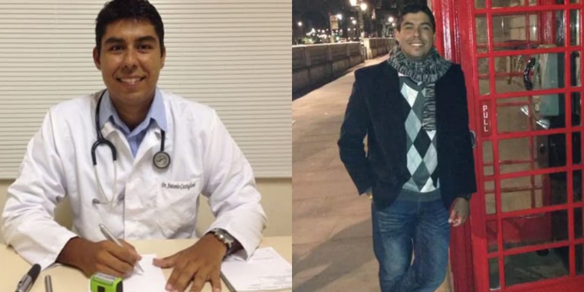 Antônio Castiglioni atualmente trabalha como médico em uma cidade de 4.500 habitantes (Reprodução: Montagem TV Foco)