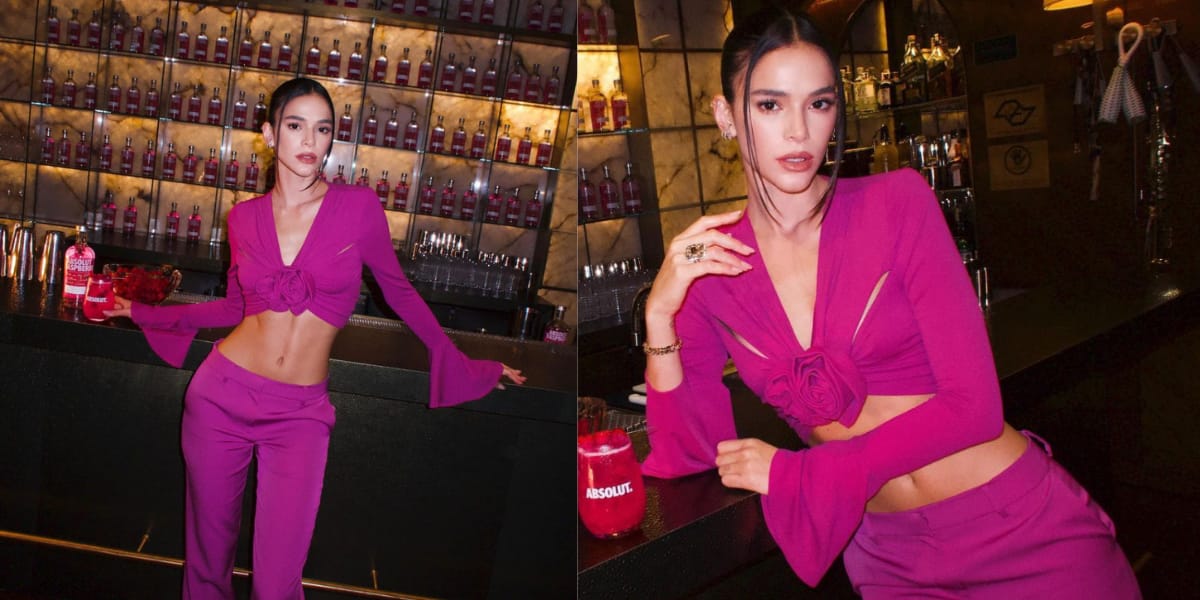 Bruna Marquezine usou um look belíssimo para fazer sua ação publicitária (Reprodução: Instagram)