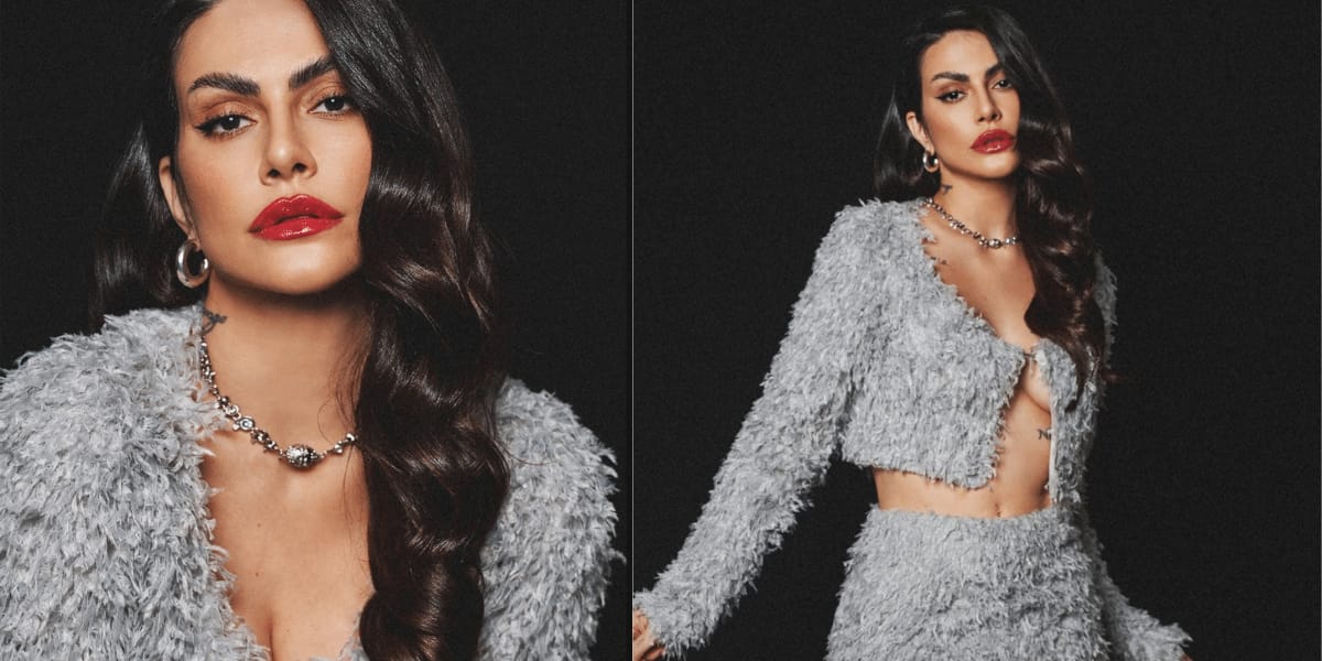 Cleo Fez um ensaio de fotos sem sutiã e elevou a temperatura em suas redes sociais (Reprodução: Instagram)