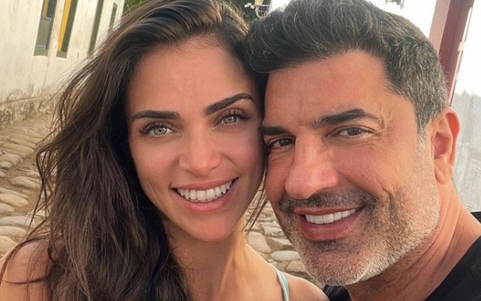 Jaqueline Ciocci e Edu Guedes juntos (Foto: Divulgação)
