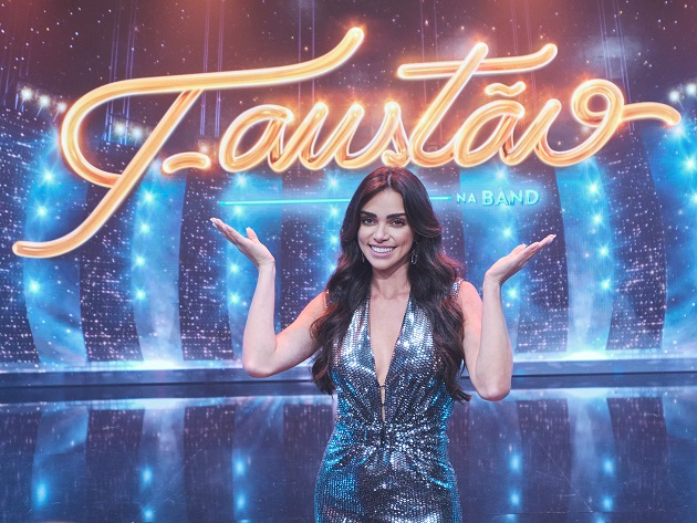 Jaqueline Ciocci no 'Faustão na Band' (Foto: Divulgação)