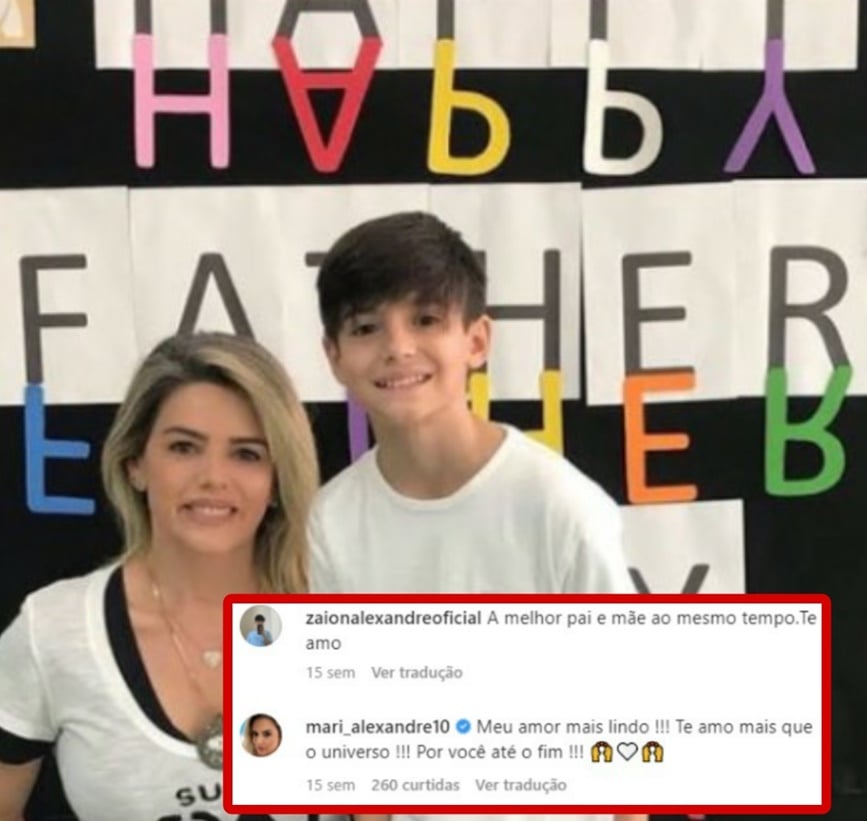 Záion Alexandre e sua mãe-pai, em recado amargo, direto e na lata a Fábio Jr.