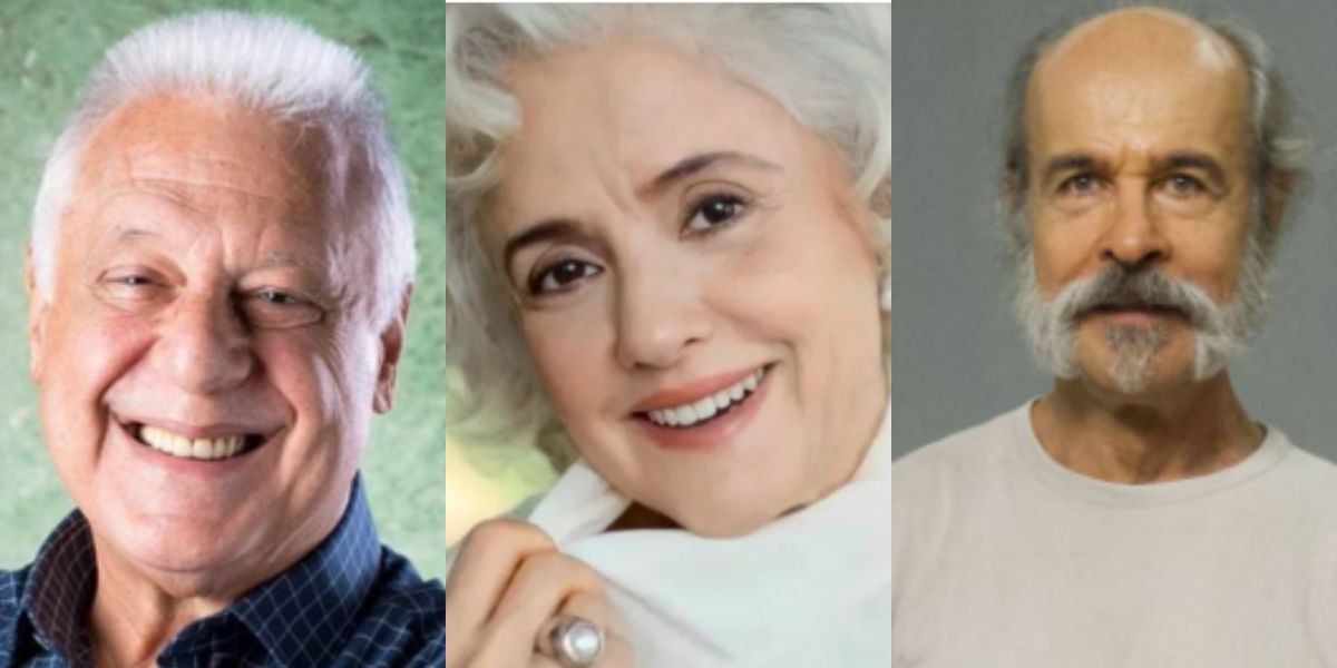 Antônio Fagundes, Marieta Severo e Osmar Prado são grandes nomes que a Globo perdeu (Montagem: TV Foco)