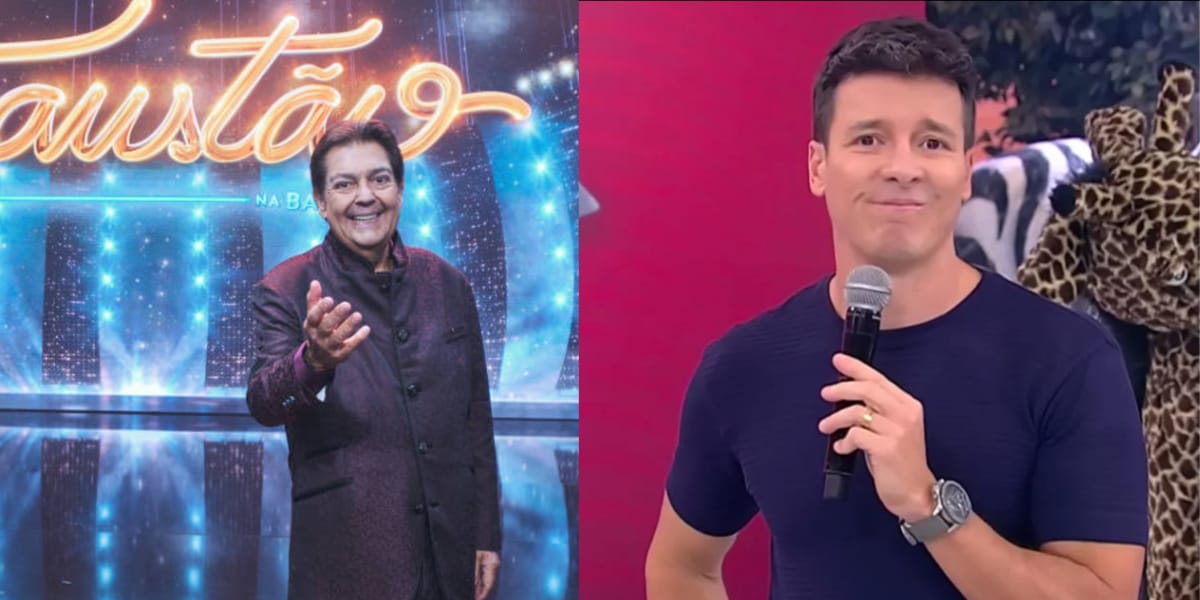 Faustão, Rodrigo Faro (Reprodução: Montagem TV Foco)