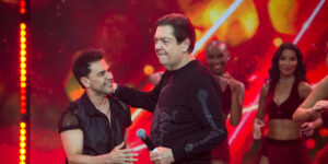 Zezé Di Camargo esteve no palco do Faustão nesta sexta, 23 - Foto: Reprodução