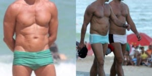 Galã da Globo deu o que falar ao ser flagrado aos beijos com outro homem (Foto: Reprodução)