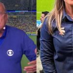 Parceira de Galvão Bueno na Copa confessa choro em bastidores (Reprodução: Montagem TV Foco)