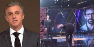 Ator tropeçou no palco do 'Melhores do Ano' (Foto: reprodução)