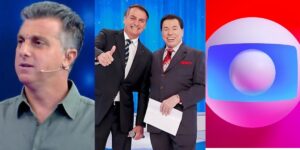 Luciano Huck, Jair Bolsonaro, Silvio Santos e Globo (Reprodução)