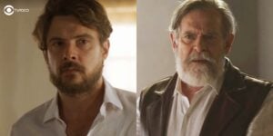 José e Tertulio na novela Mar do Sertão (Foto: Reprodução/Globo/Colagem/Thais Teles)