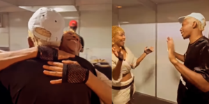 Karol Conká e Lucas Penteado se encontram pela primeira vez após o BBB21 (Foto: Reprodução)