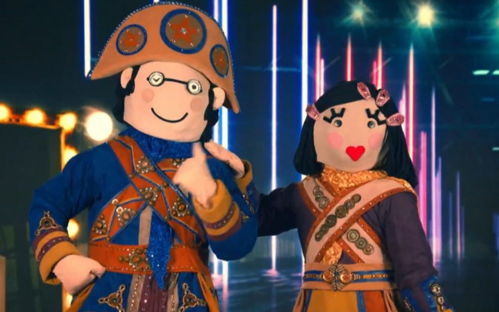 Lampião e Maria Bonita no The Masked Singer Brasil (Foto: Reprodução)