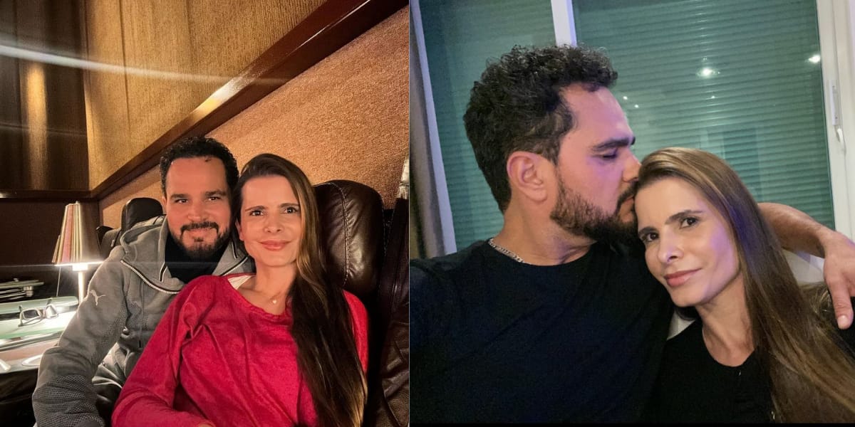 O cantor e sua amada usufruindo do lazer que possuem em sua casa (Reprodução: Instagram)