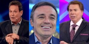 Luís Ricardo, Gugu Liberato e Silvio Santos (Reprodução)
