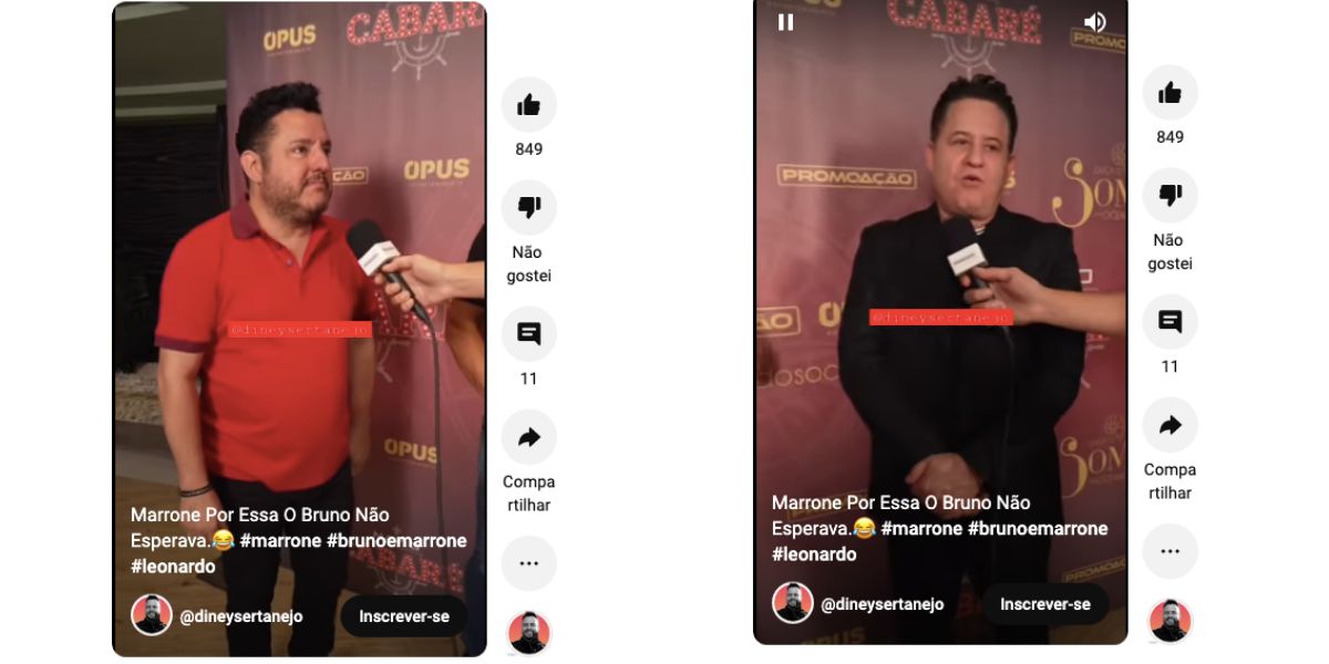 De acordo com Marrone, pior besteira que fez em sua vida foi comer o c* de Bruno Reprodução)