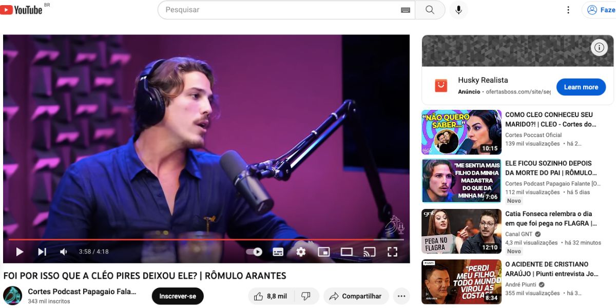 Famoso fala sobre fim com Cleo