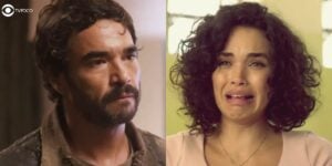 Pajeú e Xaviera se estranham na novela Mar do Sertão (Foto: Reprodução/Globo)