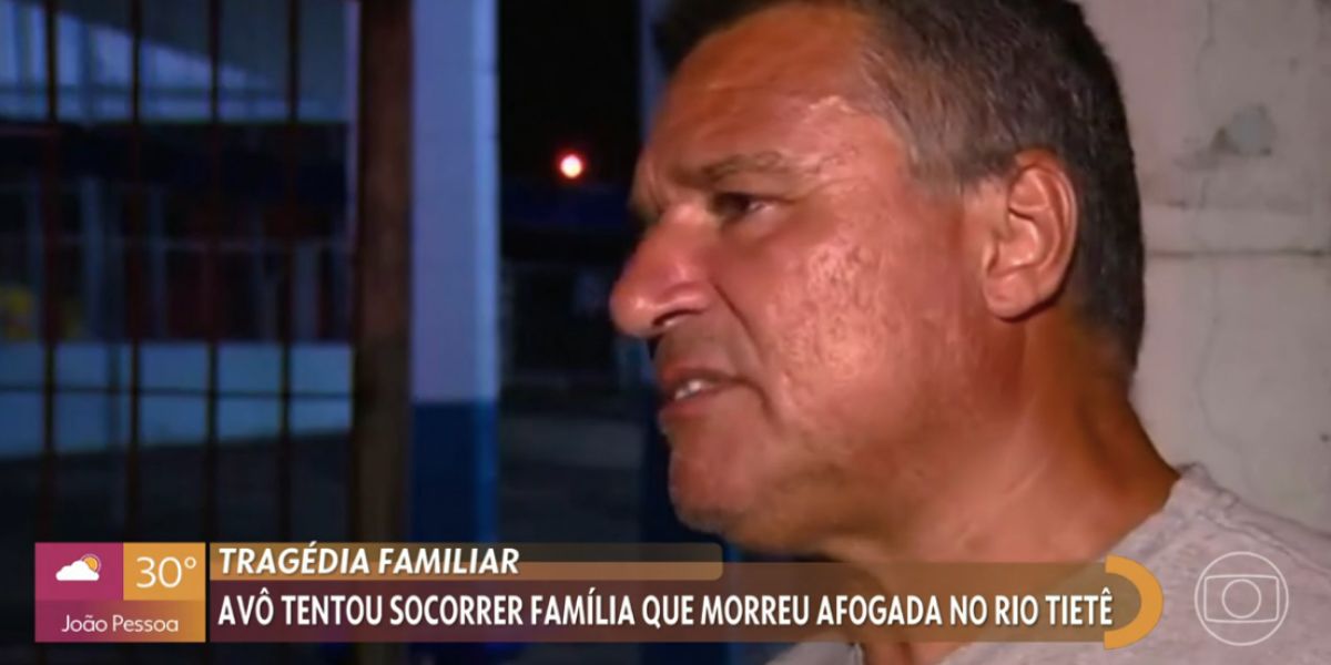 Avó das vítimas lamenta tragédia (Reprodução) Avó das vítimas lamenta tragédia (Reprodução)