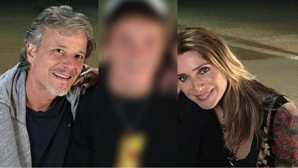 Marcello Novaes e Letícia Spiller com o filho (Foto: Montagem)