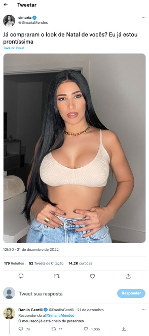 Danilo Gentili é criticado por conta de comentário escandaloso em foto de Simaria (Reprodução)