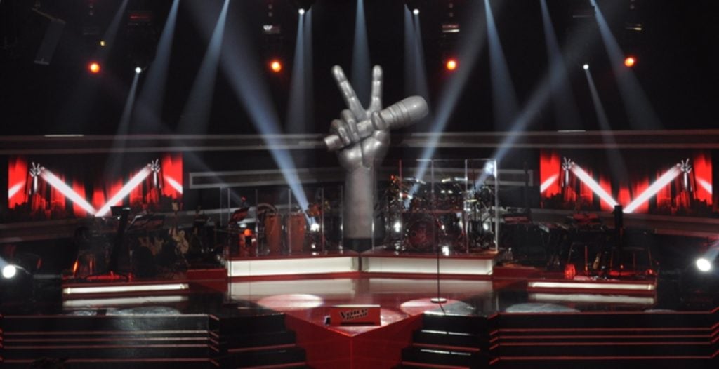 O palco do The Voice Brasil, da Globo (Divulgação: Globo)