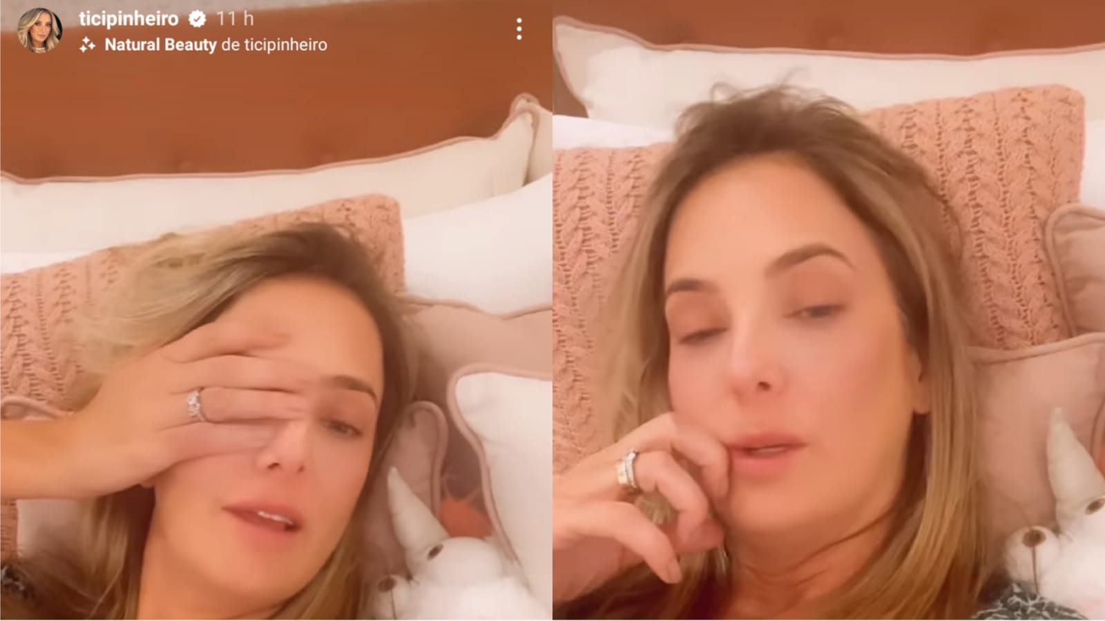 Mãe de Rafinha Justus surge com sono e apressa ela para irem jantar (Reprodução/ Instagram)