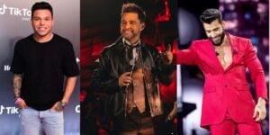 Tierry, Zezé Di Camargo e Gusttavo Lima (Reprodução: Montagem TV Foco)