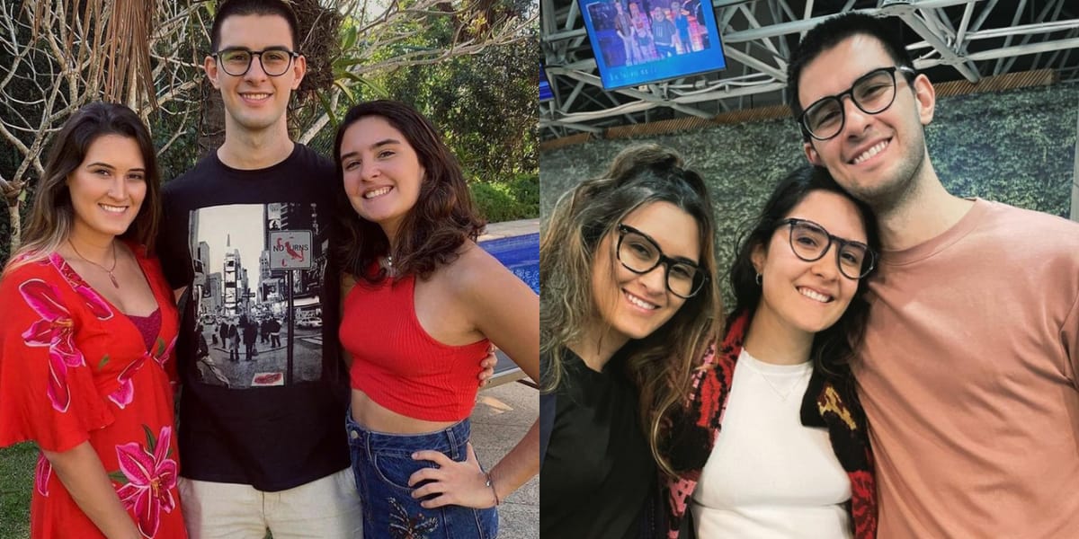 Vinícius, Laura e Beatriz cresceram e já completaram 25 anos de idade (Reprodução: Instagram)