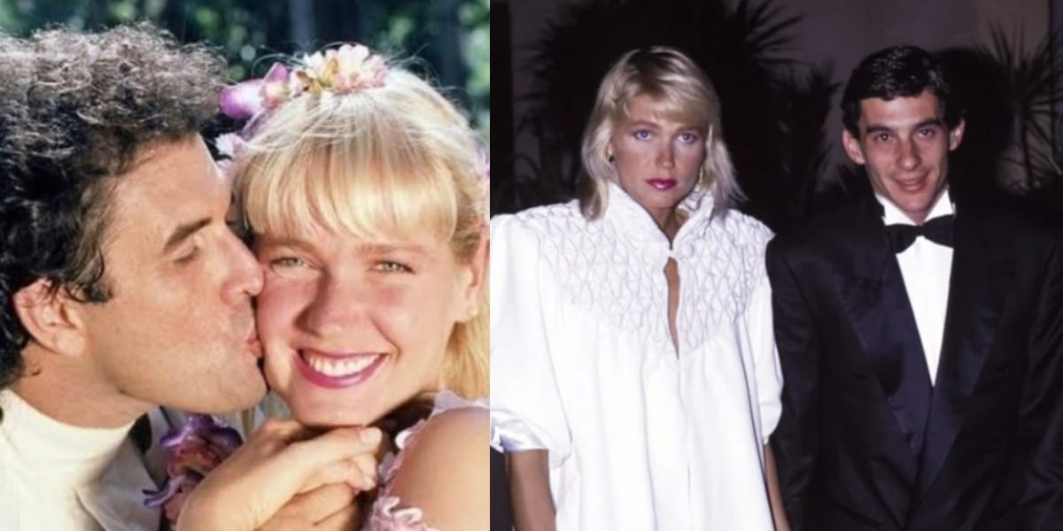 Xuxa e Ayrton Senna viveram um lindo romance, que se encerrou com uma tragédia (Reprodução: Montagem TV Foco)