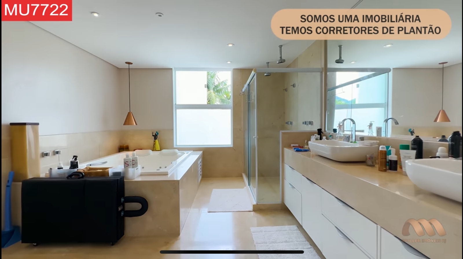 Banheiro da mansão de Anitta - Foto Reprodução YouTube