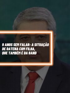 A situação de Datena com a própria filha, que também trabalha na Band (Foto - Montagem TV Foco).