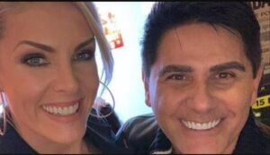 Ana Hickmann e César Filho são amigos e colegas de trabalho no Hoje Em Dia- Foto: Reprodução/Record