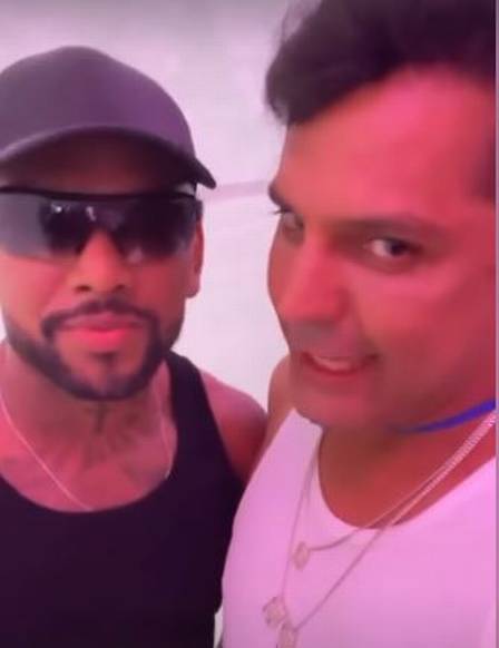 Nego do Borel com o maquiador de Anitta, Renner Souza - Foto Reprodução: Instagram