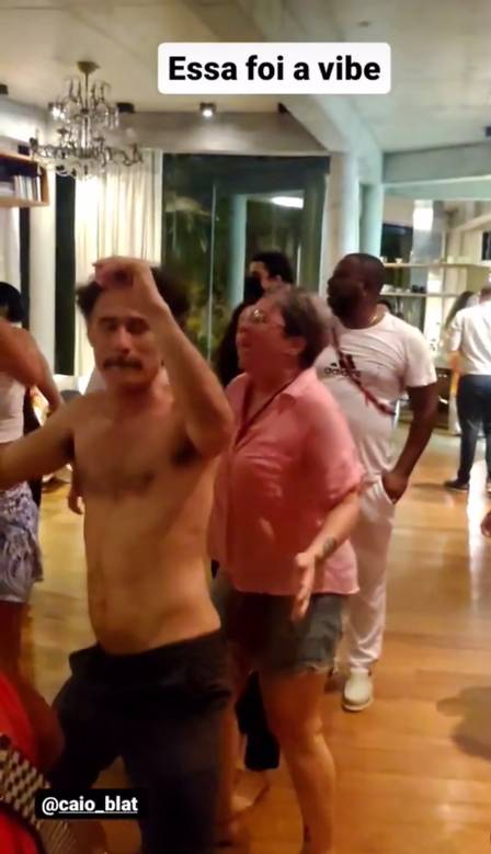 Enrique Diaz na festa de Caio Blat (Foto: Divulgação)