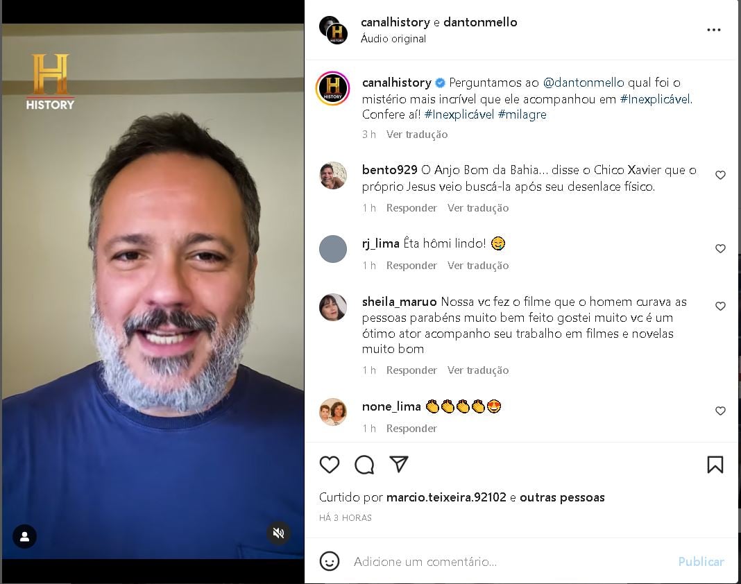 Famoso ator, Danton Mello, usa suas redes sociais para fazer um forte relato sobrenatural que deixou todo o Brasil em choque - Foto Reprodução