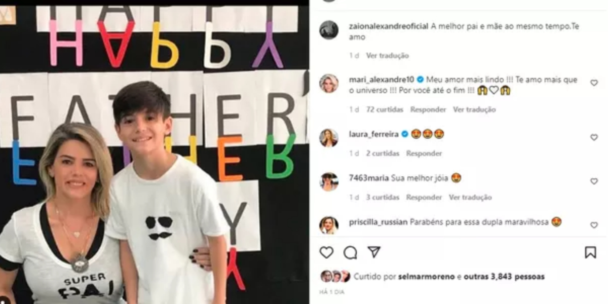 Záion, filho de Mari Alexandre e Fábio Jr (Foto: Reprodução/Instagram)