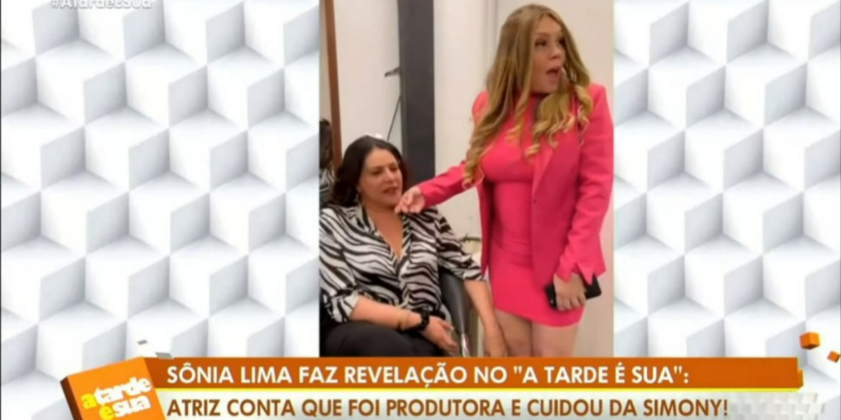 Sônia Lima e Simony (Foto: Reprodução/RedeTV!)