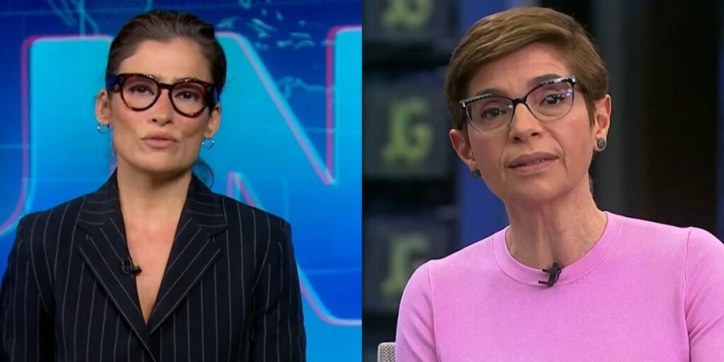 Renata Vasconcellos e Renata Lo Prete da TV Globo (Foto: Reprodução)