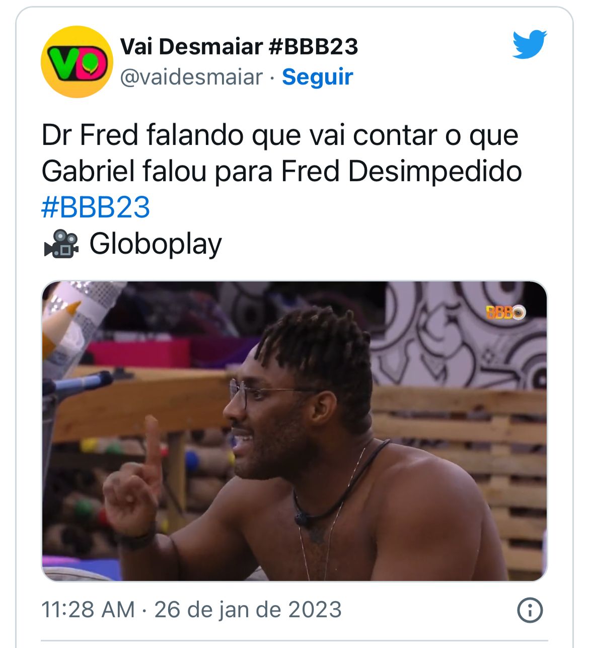 Direto do quarto secreto do BBB23, Fred Nicácio flagra traição de Gabriel e promete contar tudo caso volte para a casa - Foto Reprodução