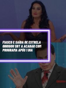 SBT foi obrigado a tirar programa do ar logo após uma estreia vexatória e saída de estrela da emissora (Foto: Reprodução).