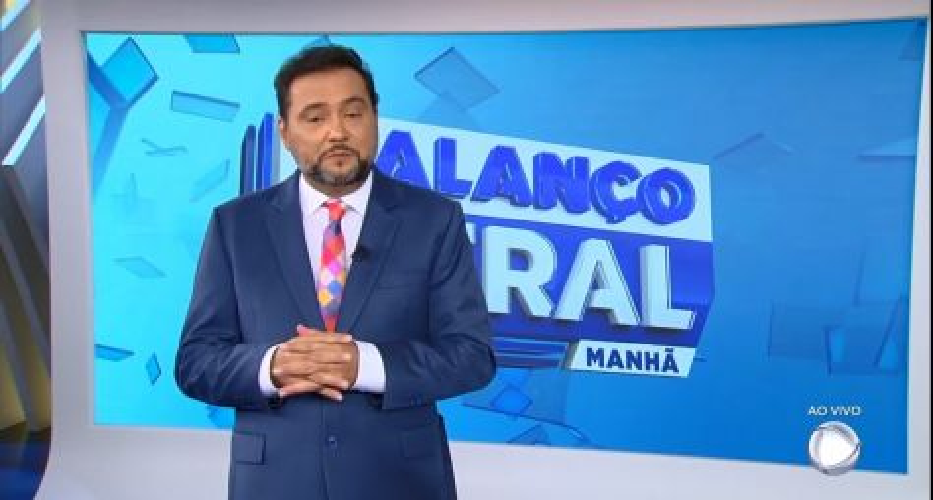 Geraldo Luís sob comando do 'Balanço Geral' (Foto: Divulgação)
