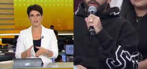 Mariana Godoy criticou um famoso ao abordar uma briga durante o noticiário da Record- Foto: Montagem/TV Foco