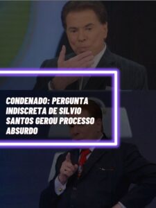 Pergunta indiscreta de Silvio Santos gerou processo absurdo (Foto - Montagem TV Foco).