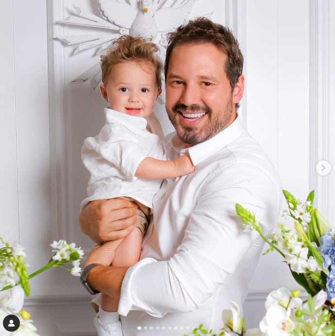 Registro do batizado do filho de Dony de Núccio, mostram luxo e que o pequeno está cada dia mais lindo - Foto Reprodução
