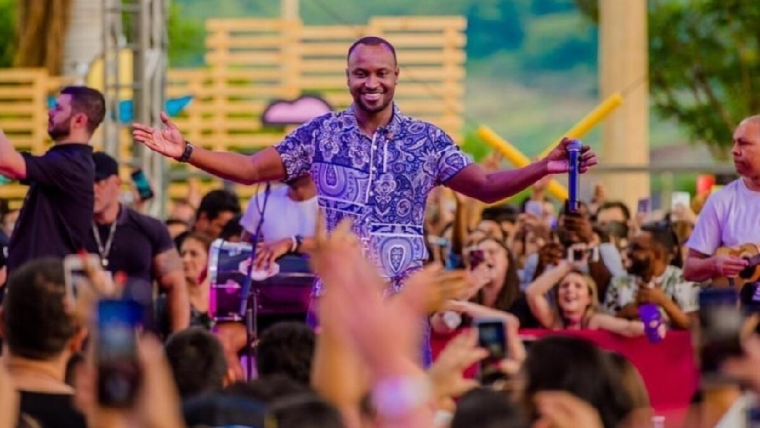 Thiaguinho no 'A Tardezinha' (Foto: Divulgação)
