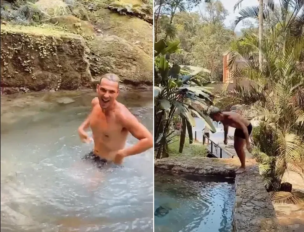 A piscina natural da mansão de Aline Wirley - Foto Reprodução 