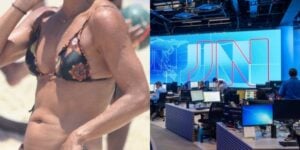 Âncora do Jornal Nacional é flagrada de biquíni fininho - Foto: Reprodução