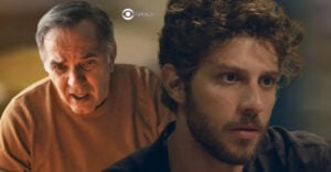Guerra e Ari em Travessia (Foto: Reprodução / Globo / Montagem TV Foco)
