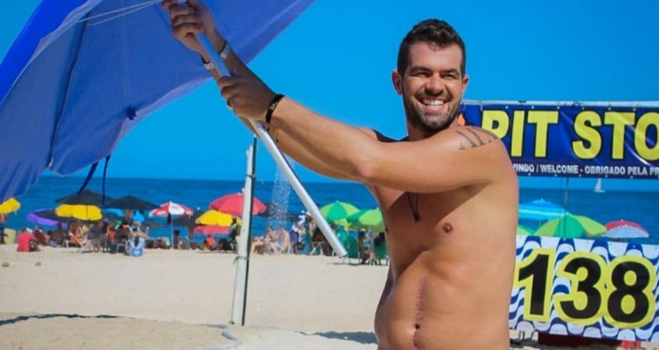 Famoso deixou a Globo e hoje trabalha na praia (Foto: Reprodução) 