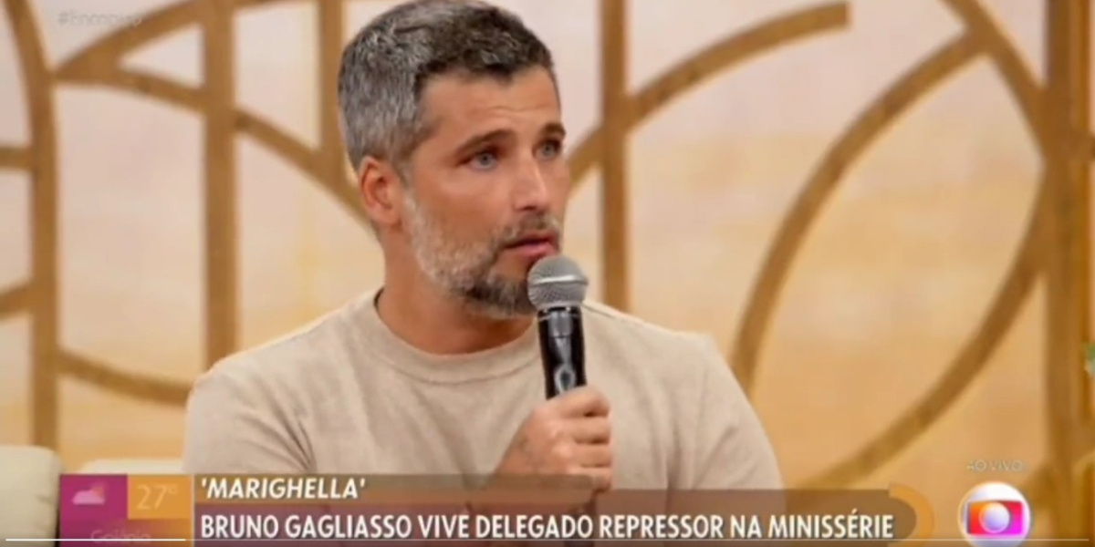 Bruno Gagliasso ironizou ao falar de Bolsonaro no Encontro - Foto: Reprodução